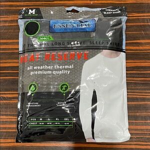 Essentials Men's Thermal Long Sleeve Shirt - White